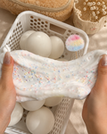 Smooshez Rainbow Cotton Cloud Fluffy Beaded Sensory Toy