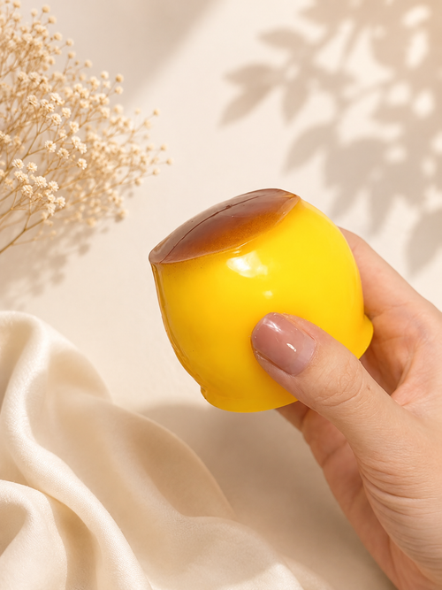 Smooshez Caramel Pudding Crunchy Dessert Squishy Toy