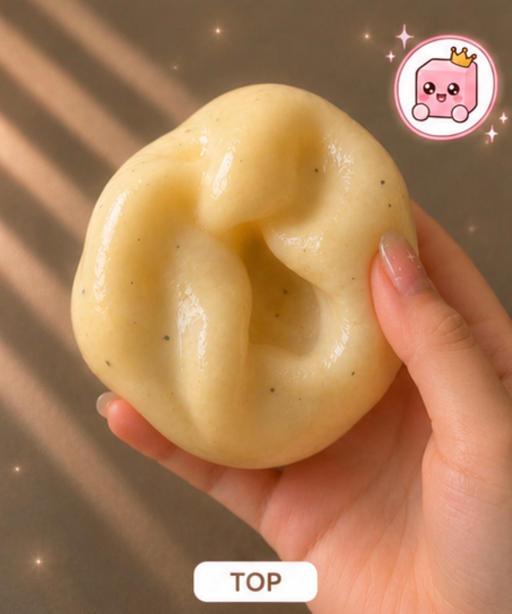 Butter Potato Slushy Squishy - Satisfying Snow Crunch Sensory Toy - Image 3