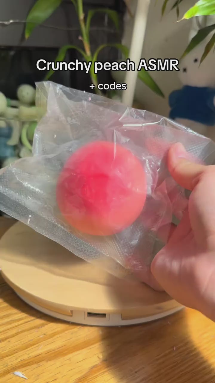 Smooshez Pink Ombre Peach Crunchy Slime Toy