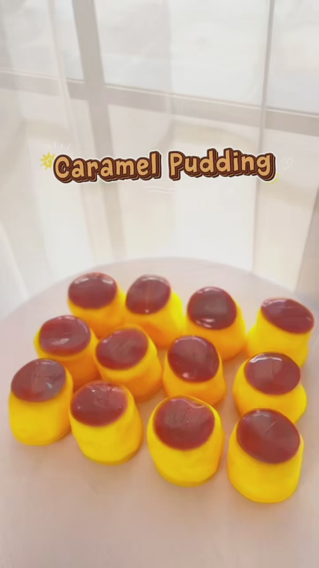Smooshez Caramel Pudding Crunchy Dessert Squishy Toy