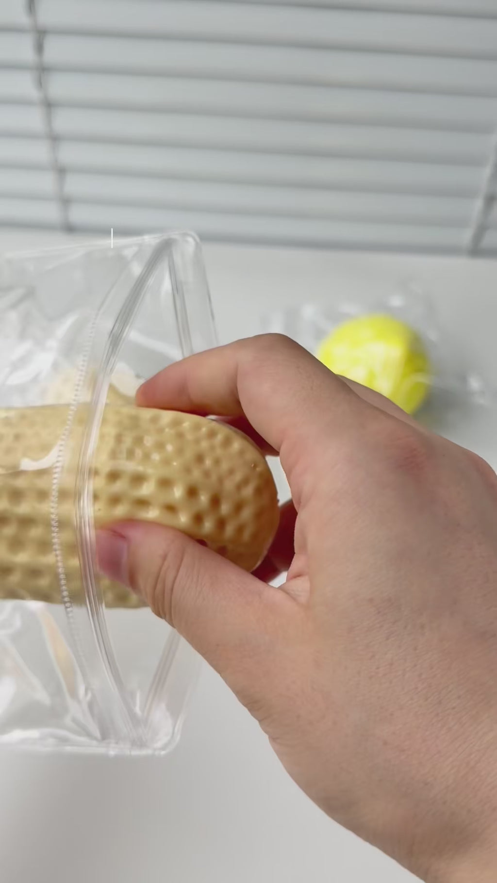 Smooshez Crunchy Peanut Squishy - Satisfying Sensory Stress Toy